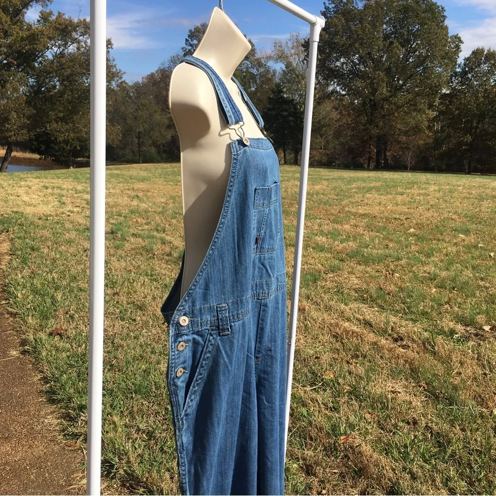 NWT Dickies Bib Denim Overalls Womens Relaxed Fit Straight Leg  Sz L  FB206MSB - Picture 4 of 16